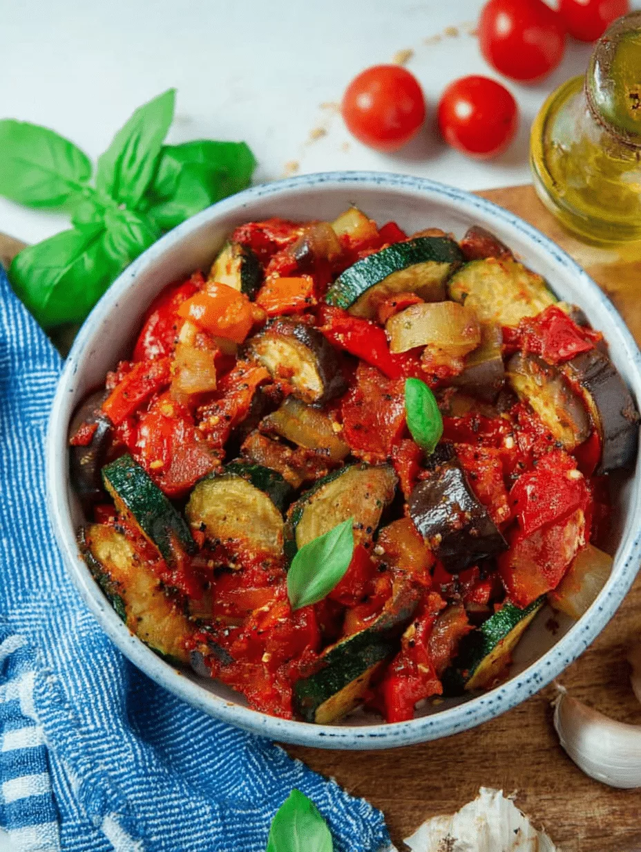 Ratatouille aus der Heißluftfritteuse