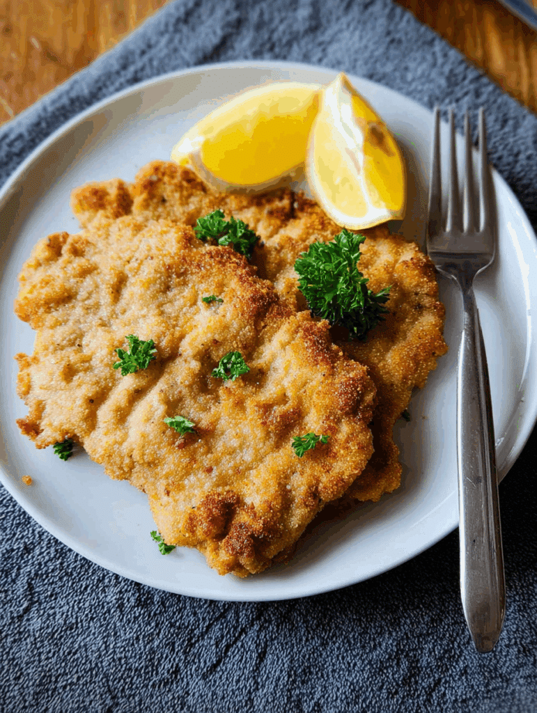 Schnitzel aus der Heißluftfritteuse