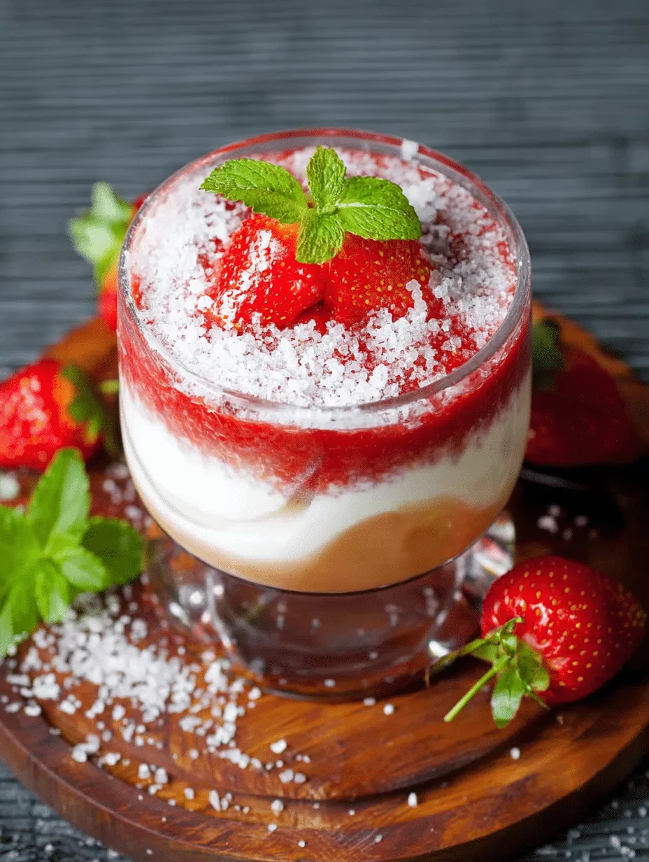 Spaghetti-Eis-Dessert im Glas