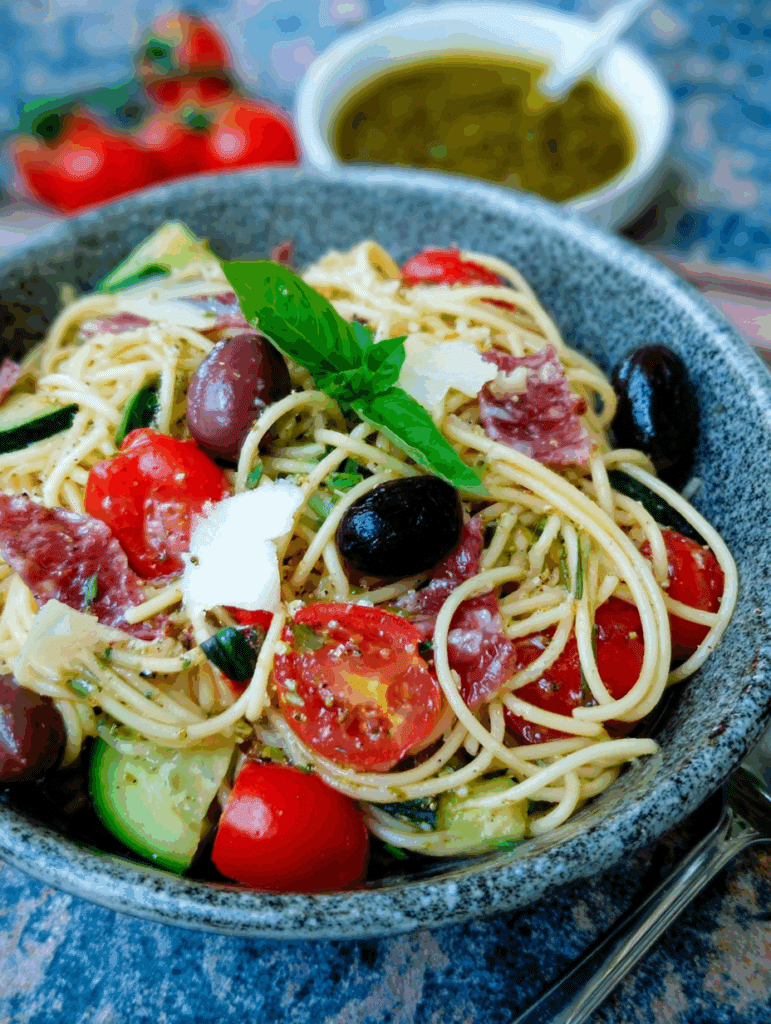 Spaghettisalat schnell gemacht