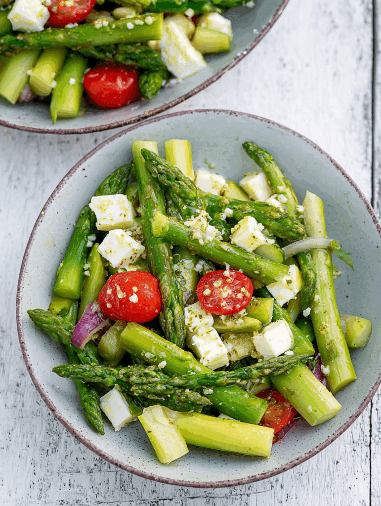 Spargelsalat mit grünem Spargel