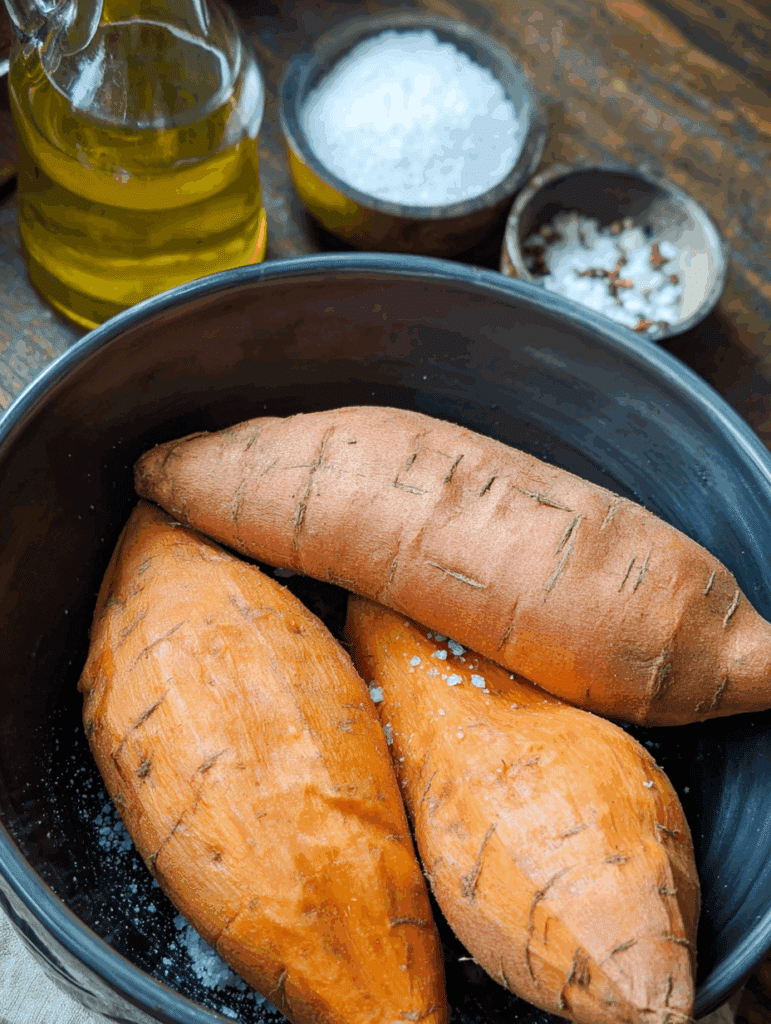 Süßkartoffel-Pommes aus der Heißluftfritteuse