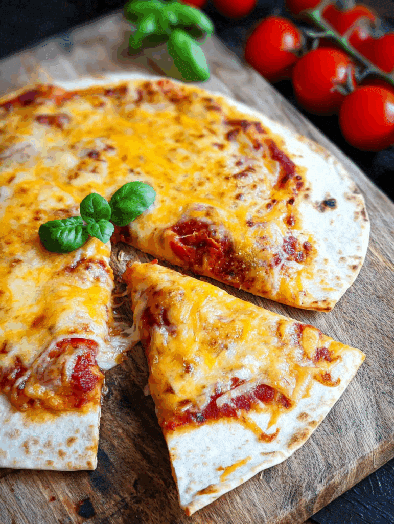 Wrap-Pizza aus der Heißluftfritteuse