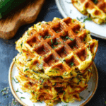 Zucchiniwaffeln mit Cheddar