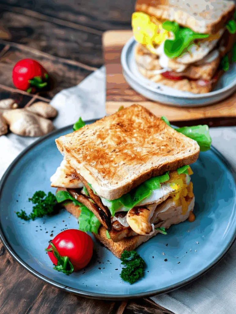 Knuspriges Chicken-Avocado-Sandwich mit Spiegelei