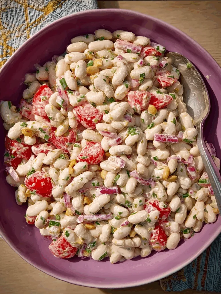 Proteinreicher Weiße-Bohnen-Salat - Gesund & Kalorienarm