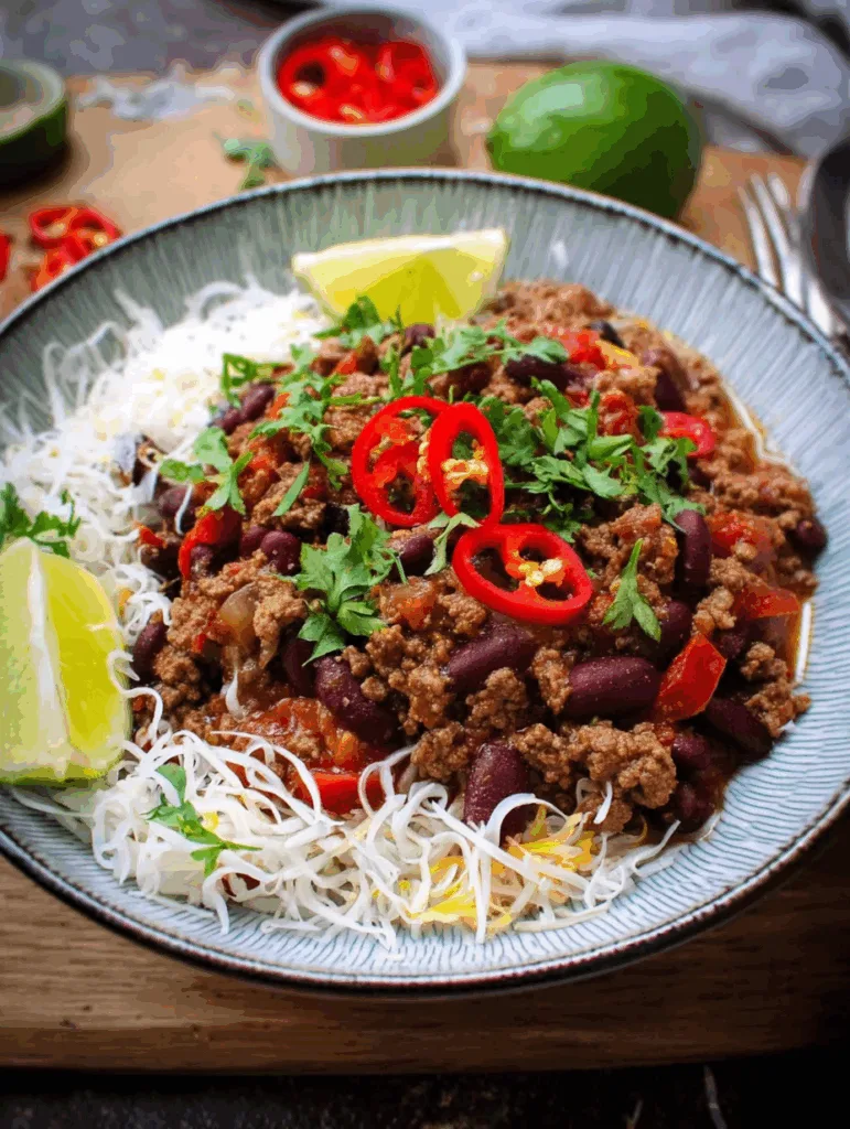 Low Carb Chili Con Carne mit extra Protein