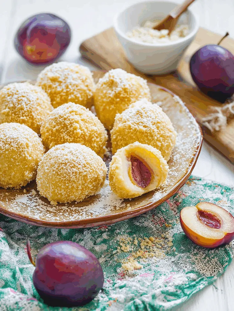 Zwetschgenknödel mit Kartoffelteig