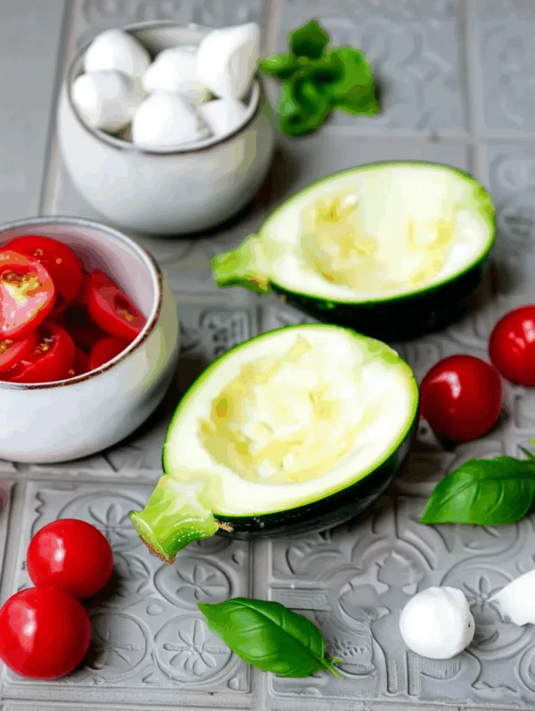 Gegrillte Zucchini Caprese - leicht, lecker & Low Carb