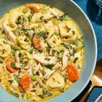 Hähnchen-Tortellini-Suppe - Schnell & Eiweißreich