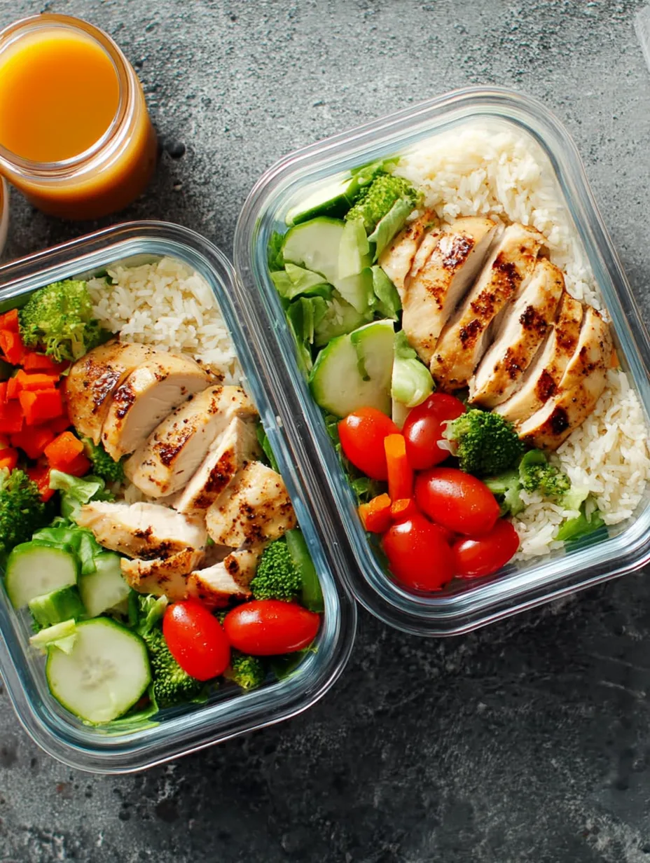 Fitness Meal Prep Box: Hähnchen, Reis & Gemüse