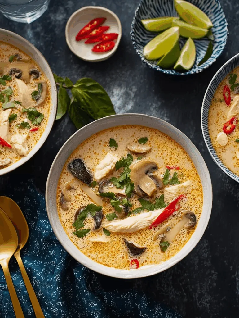 Scharfe Kokos-Hähnchen-Pilz-Suppe – High Protein & Aromatisch