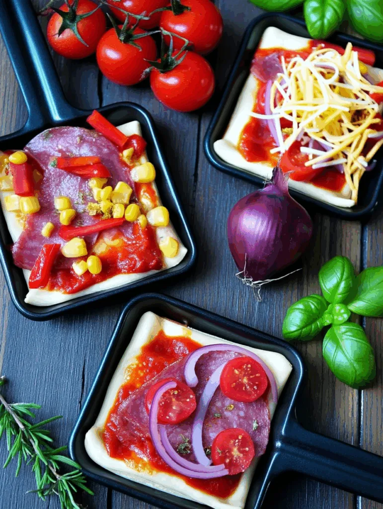 Pizza-Raclette – Mini-Pizzen aus dem Pfännchen