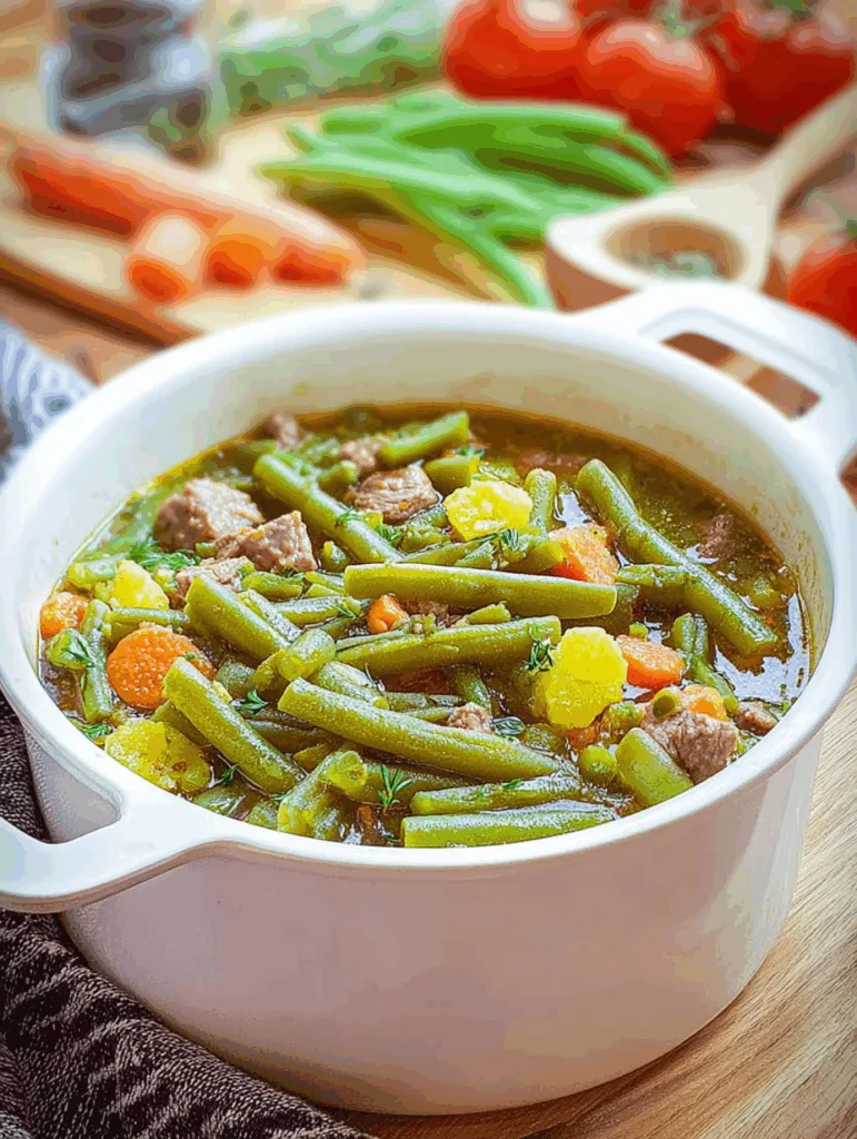 Bohneneintopf mit grünen Bohnen