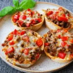 Pizzabrötchen mit Hackfleisch