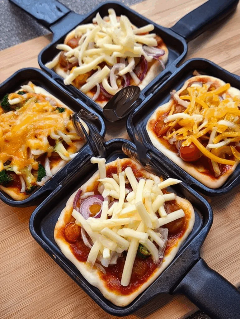 Raclette mit Kindern: Mini-Pizza-Pfännchen