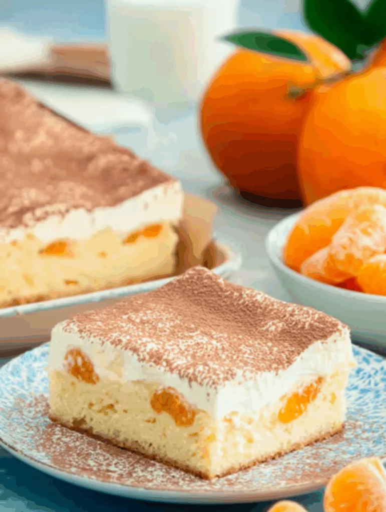 Mandarinen-Schmand-Kuchen vom Blech