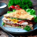 Knuspriges Chicken-Avocado-Sandwich mit Spiegelei