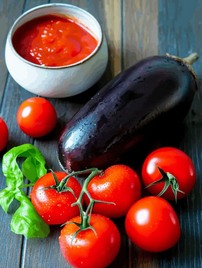 Mediterranes Auberginen-Raclette mit Tomaten & Mozzarella