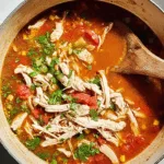Hähnchen-Fajita-Suppe - Leicht & Eiweißreich