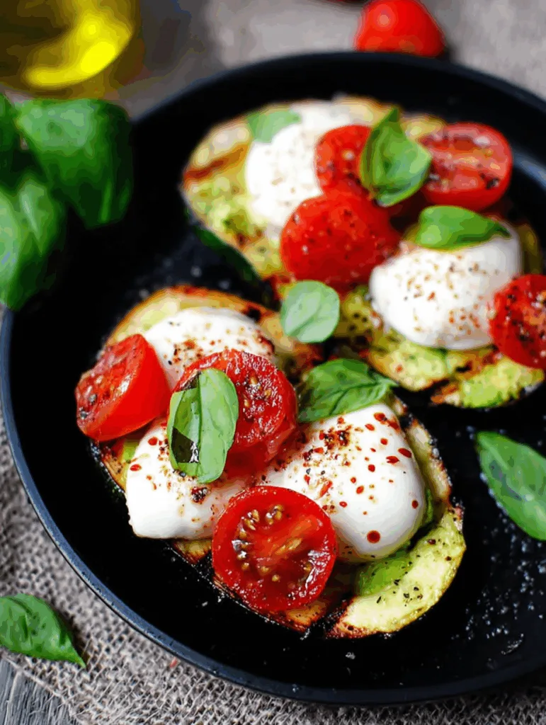Gegrillte Zucchini Caprese - leicht, lecker & Low Carb