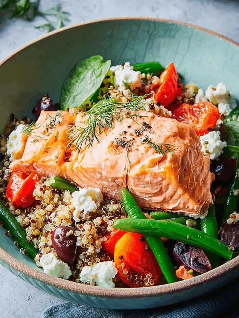 Lachs mit Gemüse & Quinoa (Protein Abendessen)