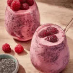 Himbeer-Pfirsich-Chia-Smoothie