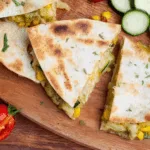 Quesadillas mit Zucchini aus dem Ofen