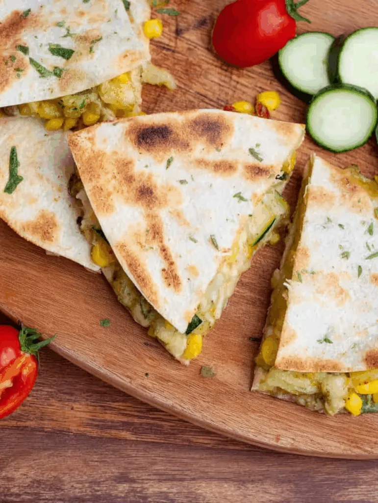 Quesadillas mit Zucchini aus dem Ofen