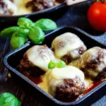 Käse-Hackbällchen im Raclette-Traum