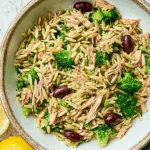 Orzo-Salat mit Thunfisch, Brokkoli & Zitrone