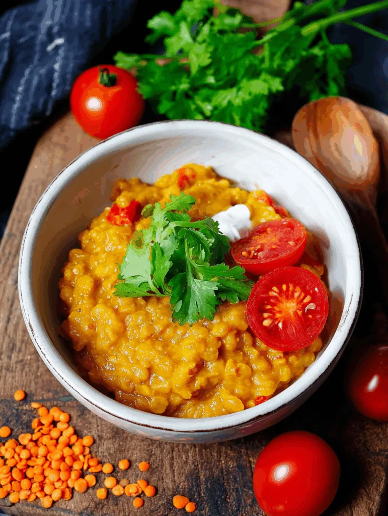 Rote Linsen-Curry mit Kokosmilch