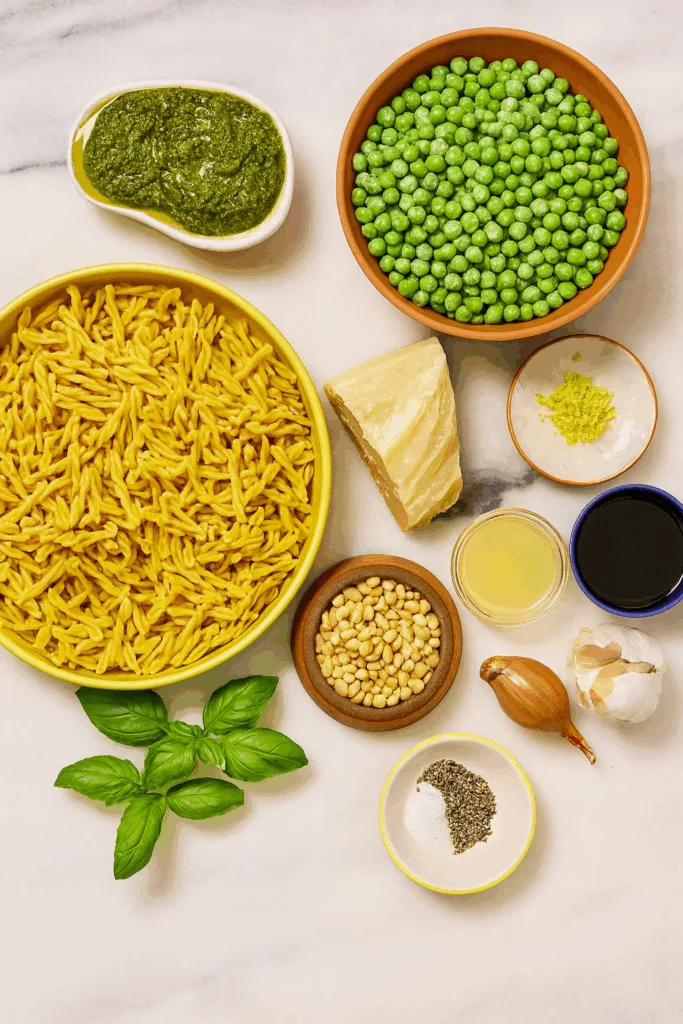 High Protein Pasta mit Erbsen - Schnelles Fitnessgericht