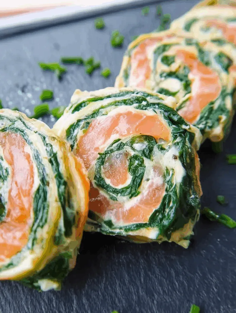 Spinat-Lachs-Rolle