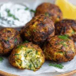 Cremige Zucchini-Feta-Bällchen aus dem Ofen