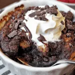 Brownie-Brotpudding als Dessert