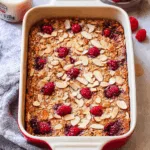 Himbeer-Mandel-Baked-Oatmeal