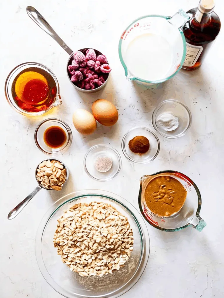 Himbeer-Mandel-Baked-Oatmeal