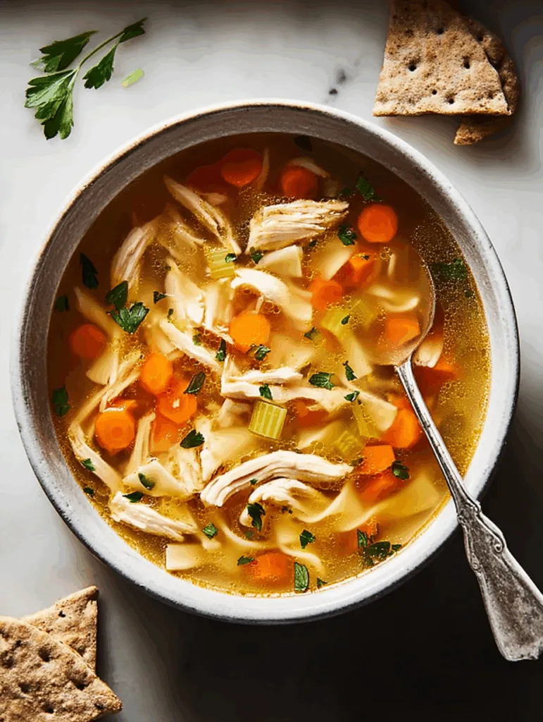 Hausgemachte Hühnersuppe