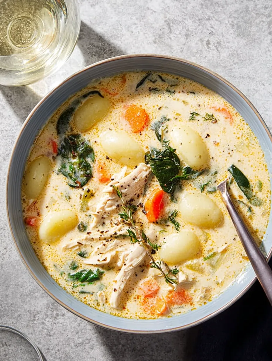 Olive-Garden-Hähnchen-Gnocchi-Suppe (Copycat-Rezept)