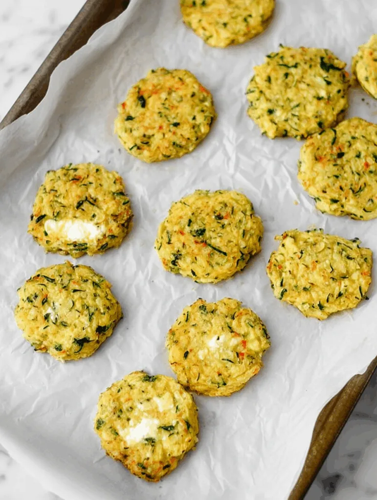 Gebackene Zucchini-Feta-Fritters