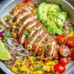 Gegrillte Hähnchen-Bowl