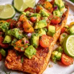 Lachs mit Avocado-Salsa