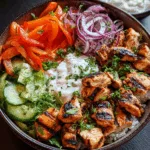 Kebab Bowl mit Hähnchen & Joghurt-Dressing
