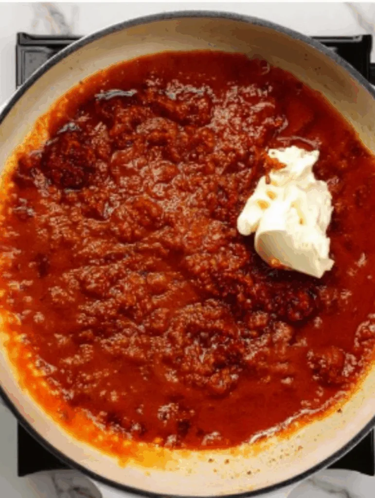 Pasta mit gerösteten roten Pap