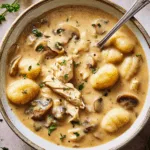 Cremige Hähnchen-Marsala-Gnocchi-Suppe