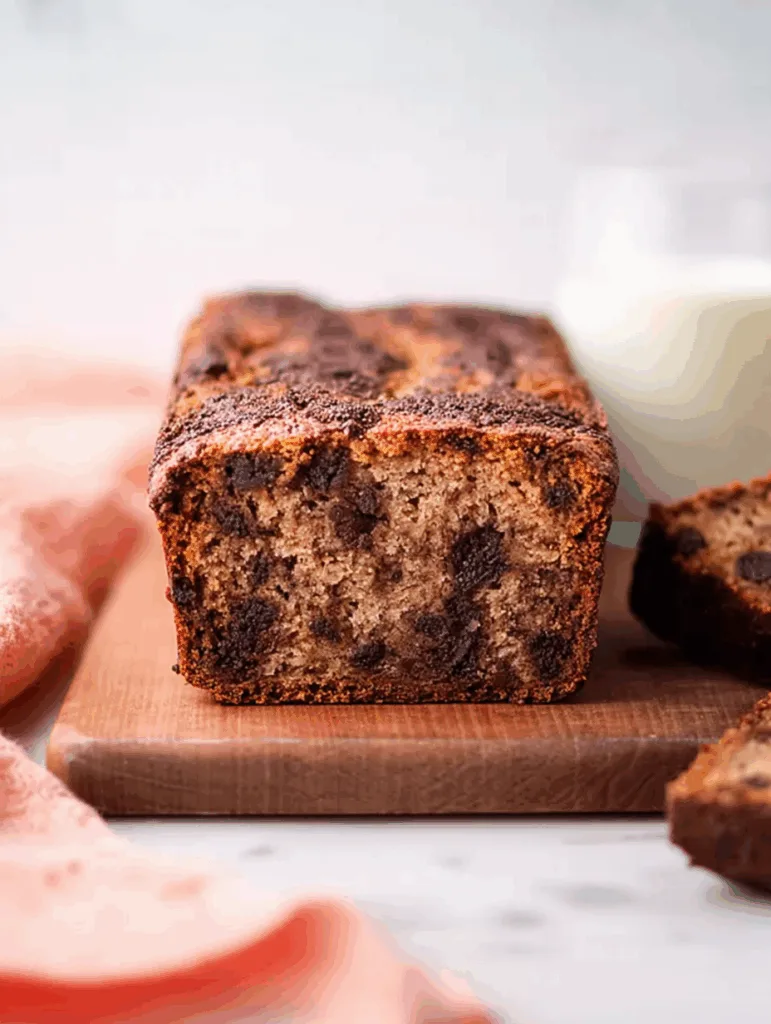 Bananenbrot mit Mandelmehl und Schokostückchen (glutenfrei)