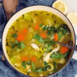 Immunstärkende Zitronen-Ingwer-Hühnersuppe