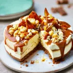 Käsekuchen mit gesalzenem Karamell