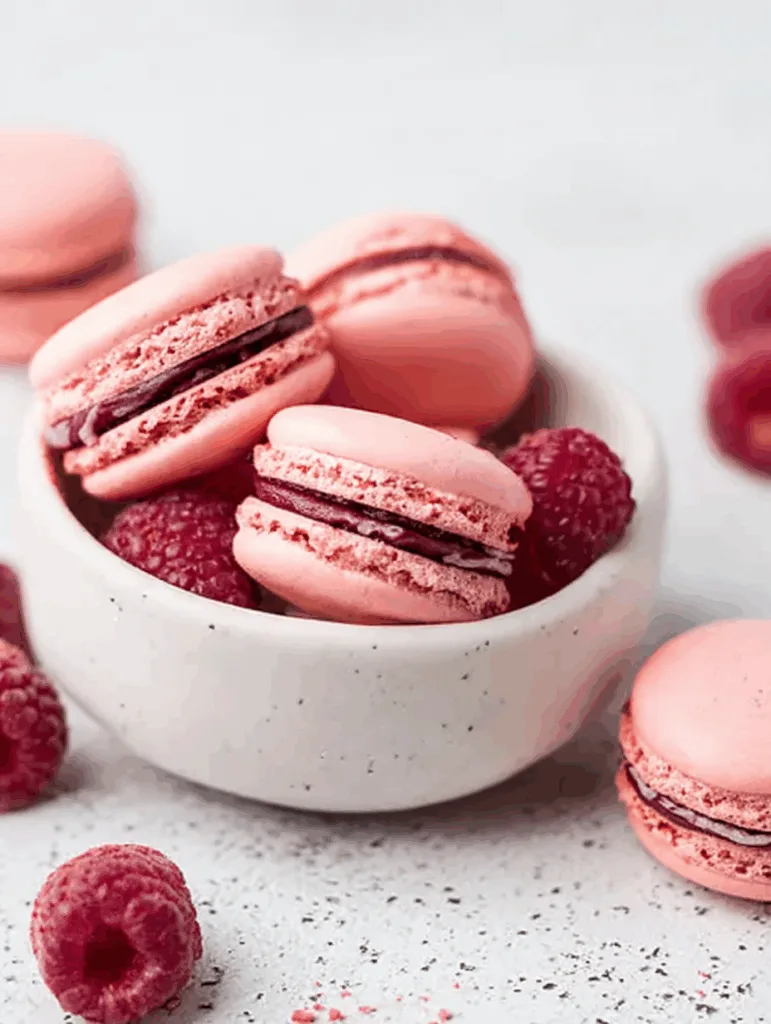 Himbeer-Macarons
